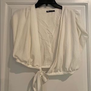 Zara wrap top